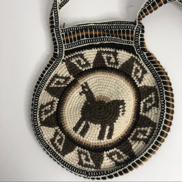 Woven Wool Cross Body Circle Bag - Picture 3 of 7